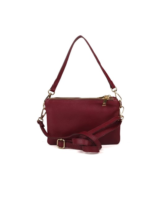 Giulia Monti axelväska bordeaux - Image 3