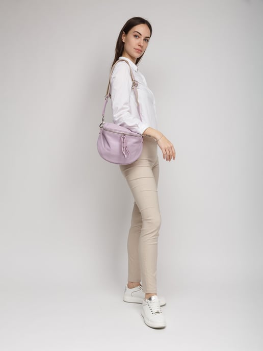 Giulia Monti Shoulder Bag Lilac - Image 5
