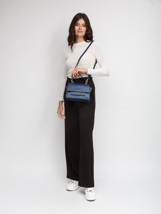 Giulia Monti Schoudertas Marineblauw - Image 5