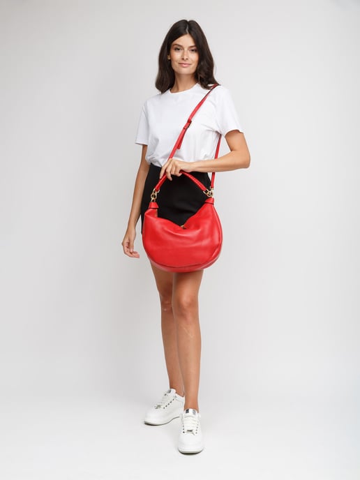 Giulia Monti Schoudertas Klassiek Rood - Image 5