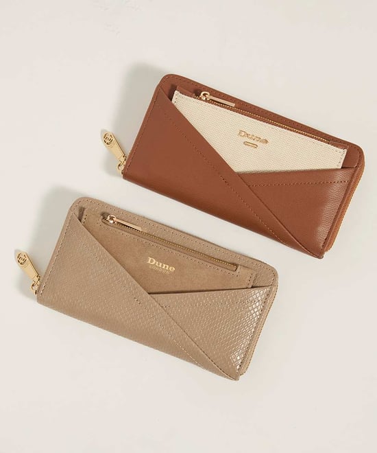 Dune Accessories Kelbey - Crossover Detail Zip Around Purse - Image 2