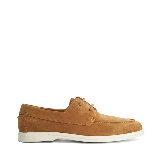 Dune Mens Boldman - Tan Suede Boat Shoes - Image 2