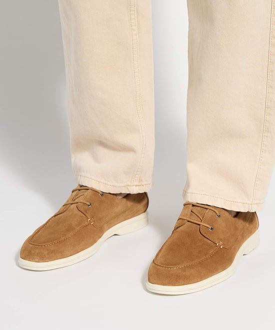 Dune Mens Boldman - Tan Suede Boat Shoes - Image 3