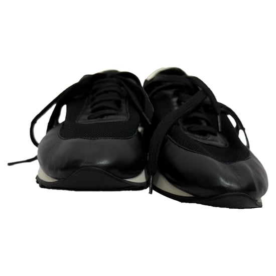 The Row Owen Runner Sneakers in Black Mesh and Leather - Image 2