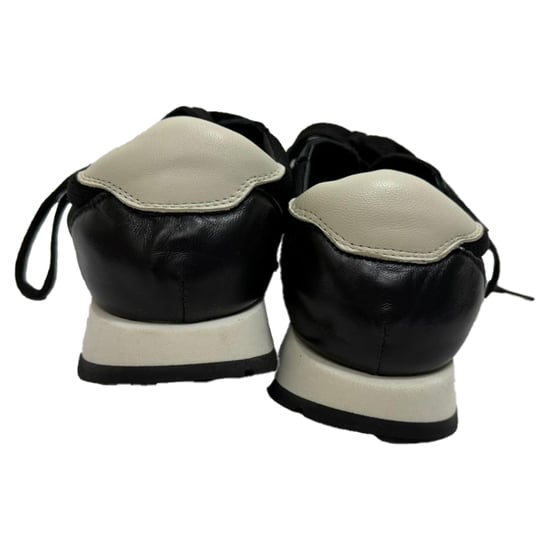 The Row Owen Runner Sneakers in Black Mesh and Leather - Image 3