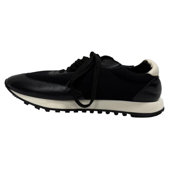 The Row Owen Runner Sneakers in Black Mesh and Leather - Image 4