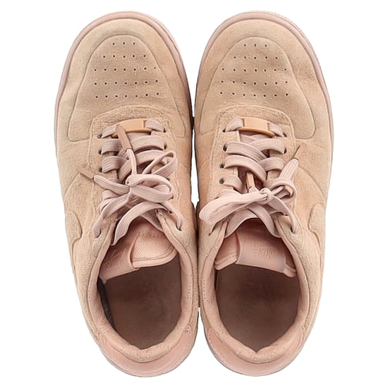 Nike Air Force 1 Low Particle Pink Sneakers in Pastel Pink Suede - Image 3
