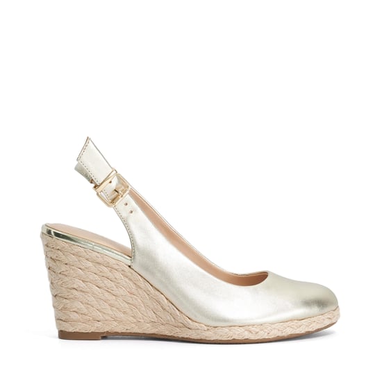 Dune Ladies Capable - Leather Jute Wedge Heel Sandals - Image 2