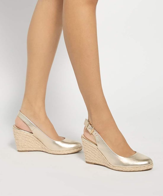 Dune Ladies Capable - Leather Jute Wedge Heel Sandals - Image 3