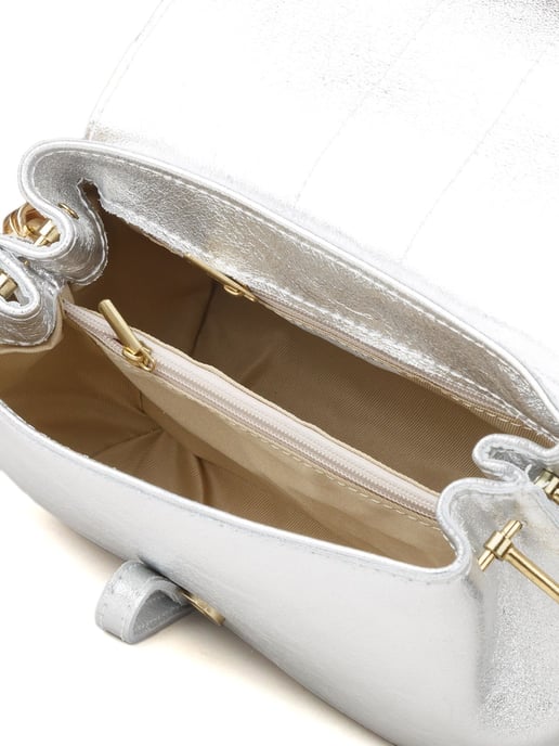 Giulia Monti Shoulder Bag Silver - Image 4