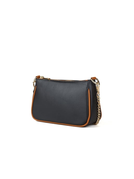 Giulia Monti Crossbody-väska Svart Guldbrun - Image 2