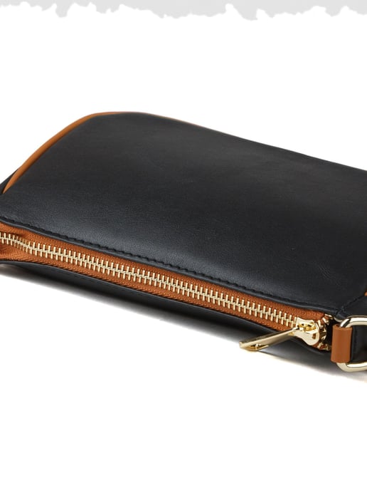 Giulia Monti Crossbody-väska Svart Guldbrun - Image 4