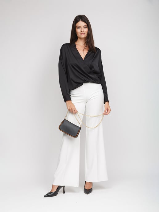 Giulia Monti Crossbody-väska Svart Guldbrun - Image 5