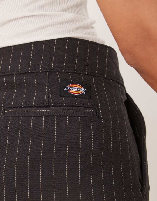 Dickies service mini work skirt with stripes in black - Image 4