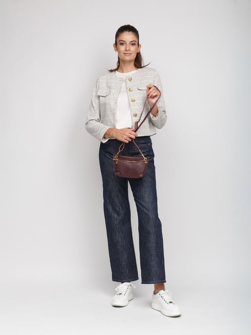 Giulia Monti Axelväska Bordeaux - Image 5