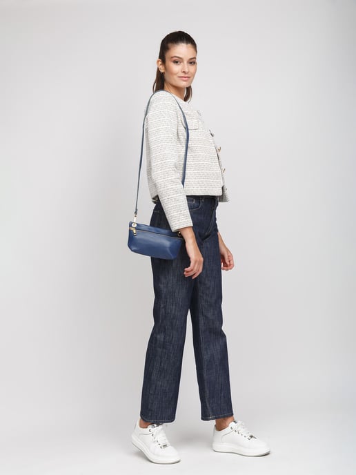 Giulia Monti Schoudertas Marineblauw - Image 5