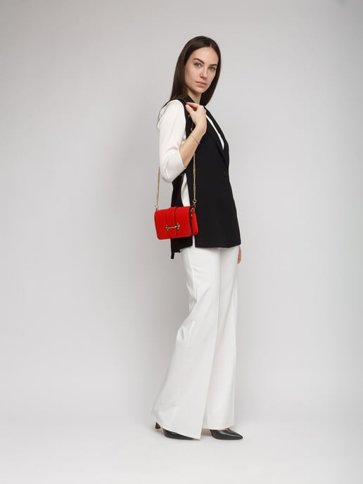Giulia Monti Crossbody-väska Klassisk Röd - Image 5
