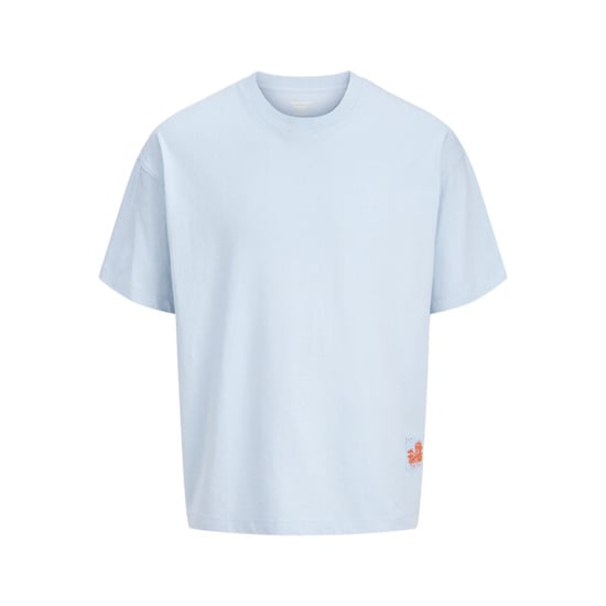 Jack & Jones Heren backprint t-shirt jorcotedazur lichtblauw/oranje - Image 2