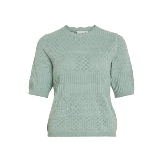 Vila Vimilos s/s o-neck pointelle top - - Image 3