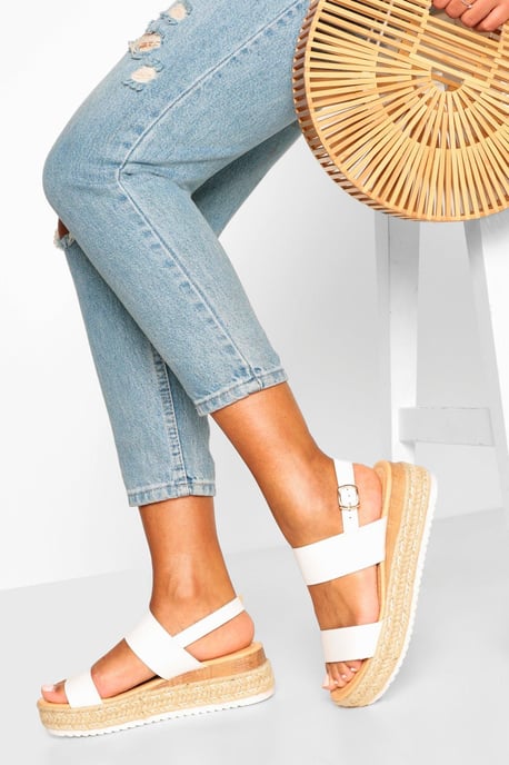 Double Strap Espadrille Flatforms - Image 1