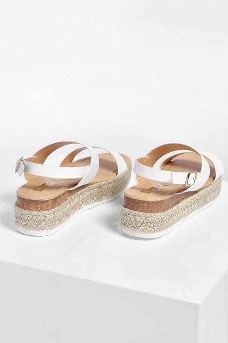 Double Strap Espadrille Flatforms - Image 4