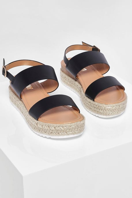 Double Strap Espadrille Flatforms - Image 3