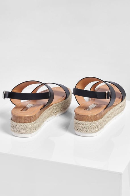 Double Strap Espadrille Flatforms - Image 4