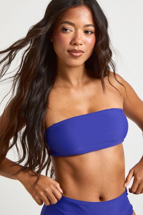 Essentials Detachable Strap Bandeau Bikini Top - Image 3
