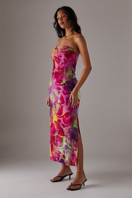 Burnout Bandeau Maxi Dress - Image 4