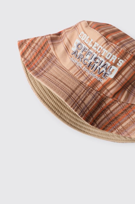 Official Archive Check Bucket Hat - Image 5