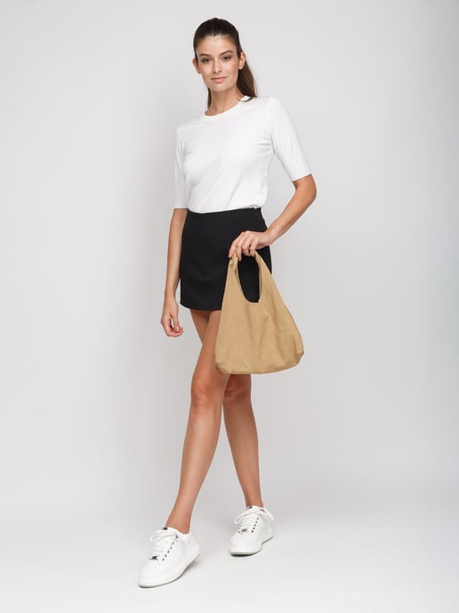 Giulia Monti Handväska Grå Beige - Image 5