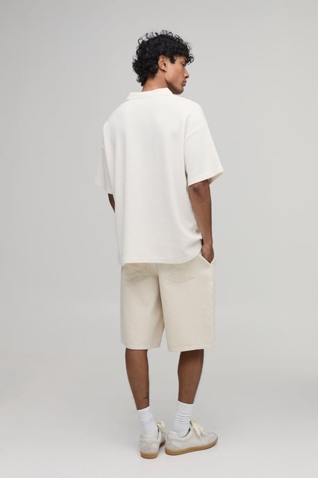 Oversized Revere Textured Polo - Image 2
