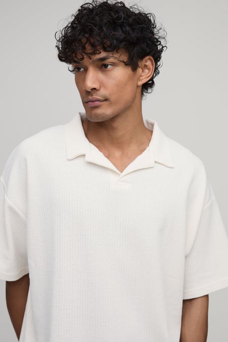 Oversized Revere Textured Polo - Image 3
