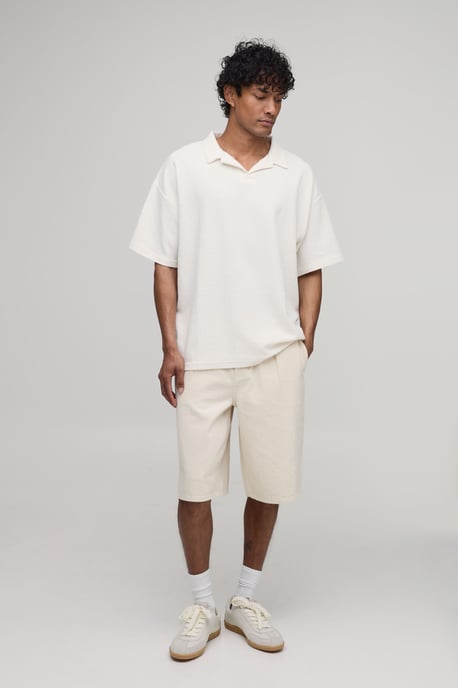 Oversized Revere Textured Polo - Image 4