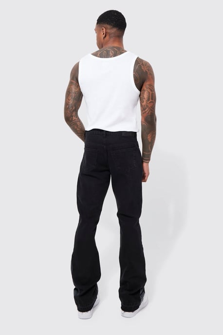 Slim Flare Applique Panel Jeans - Image 2