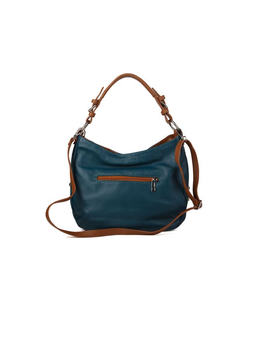 Giulia Monti Axelväska Mörk Teal Guldbrun - Image 3