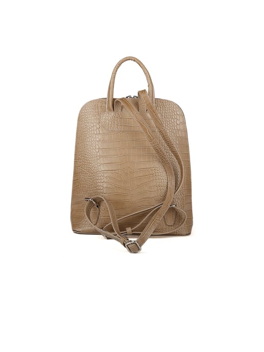 Giulia Monti Ryggsäck Grå Beige - Image 3