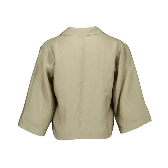 Zenggi Light linen mix cropped shirt blouses x04-1011 646 - Image 2