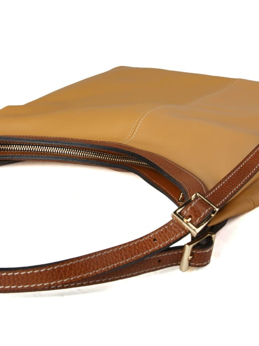 Giulia Monti Tote Bag Mosterd Goudbruin - Image 4