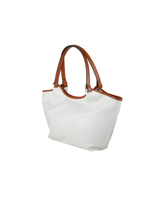 Giulia Monti Tote-väska Vit Guldbrun - Image 2