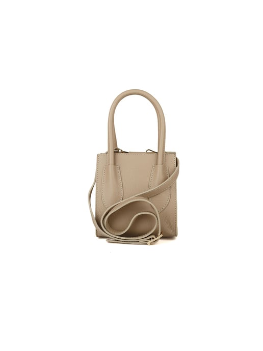 Giulia Monti Handväska Grå Beige - Image 3
