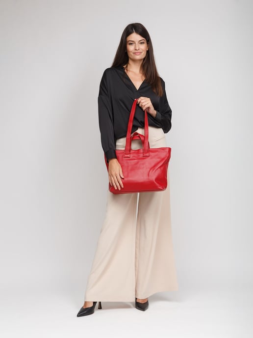 Giulia Monti Tote Bag Klassisk Röd - Image 5