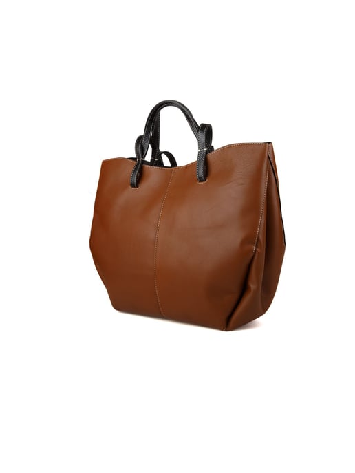 Giulia Monti Tote-väska Guldbrun Svart - Image 2