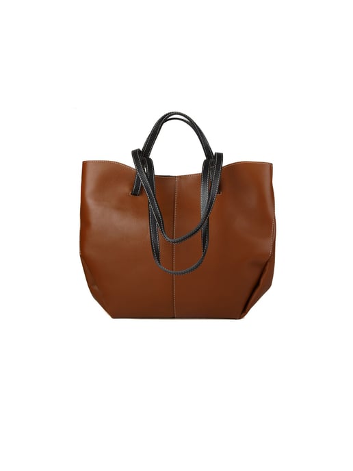 Giulia Monti Tote-väska Guldbrun Svart - Image 3