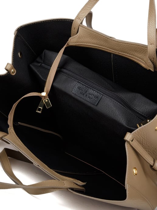 Giulia Monti Tote Bag Ljus Taupe - Image 4