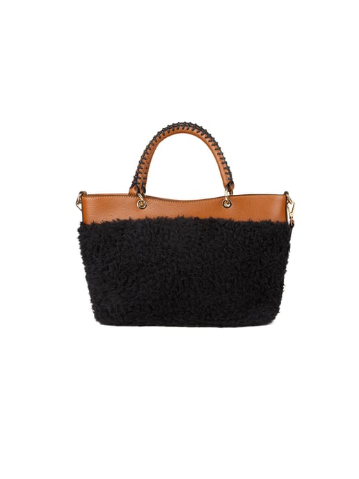 Giulia Monti Tote-väska T.Nero+Cuoio - Image 1