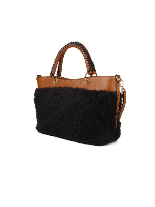 Giulia Monti Tote-väska T.Nero+Cuoio - Image 2