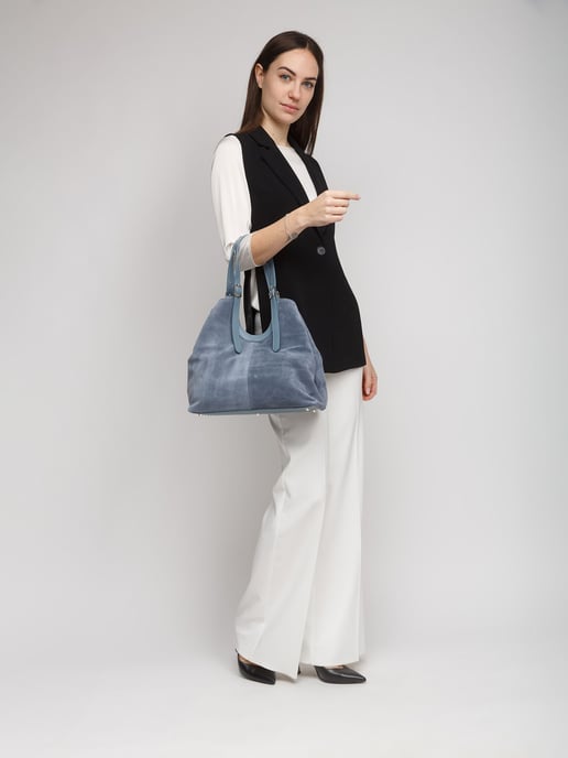 Giulia Monti Tote-väska Stålblå - Image 5