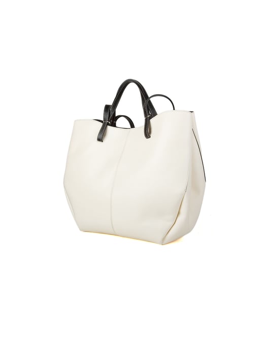Giulia Monti Tote Bag White Black - Image 2