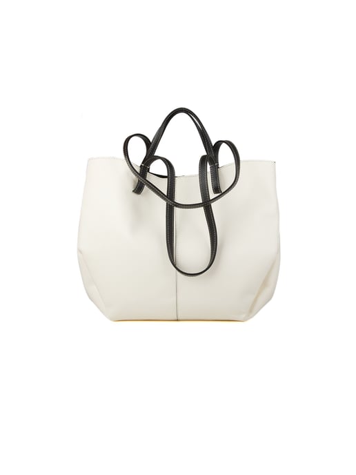 Giulia Monti Tote Bag White Black - Image 3